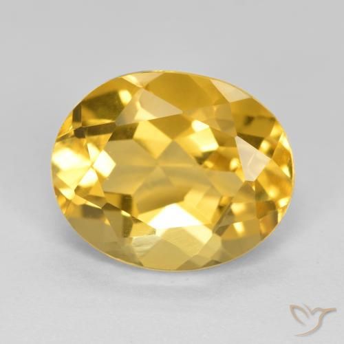 4.75ct Natürlicher Mittelgold Citrin, Oval, VVS-VS
