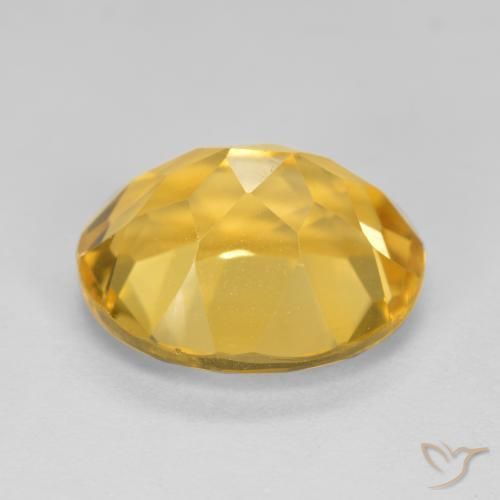 9,17 ctw natürlicher Mittelgold Citrin, Oval, VVS-VS