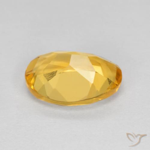 9,17 ctw natürlicher gold-orange Citrin, Oval, VS