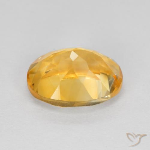 9,17 ctw natürlicher Dunkelgolden Citrin, Oval, VVS-VS