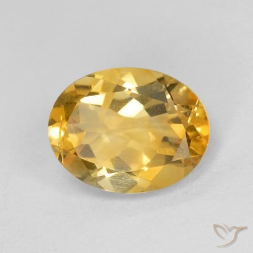 9,17 ctw natürlicher Mittelgold Citrin, Oval, VS-SI