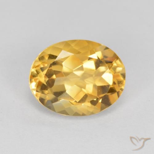 1.72ct Natürlicher Mittleres Gold Citrin, Oval, VVS-VS
