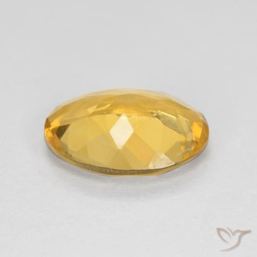 9,17 ctw natürlicher Tiefes Goldorange Citrin, Oval, VS
