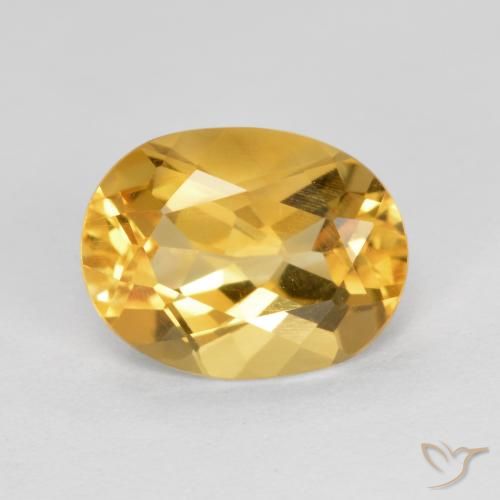 1.73ct Natürlicher Helles Gold Citrin, Oval, VS