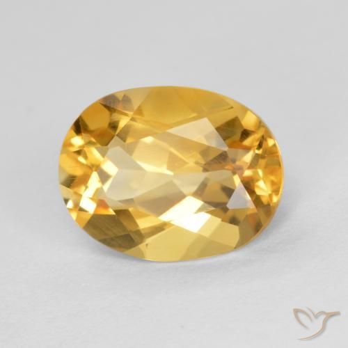 9,17 ctw natürlicher Helles Gold Citrin, Oval, VS