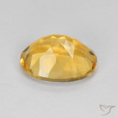 9,17 ctw natürlicher Tiefes Goldorange Citrin, Oval, VVS-VS