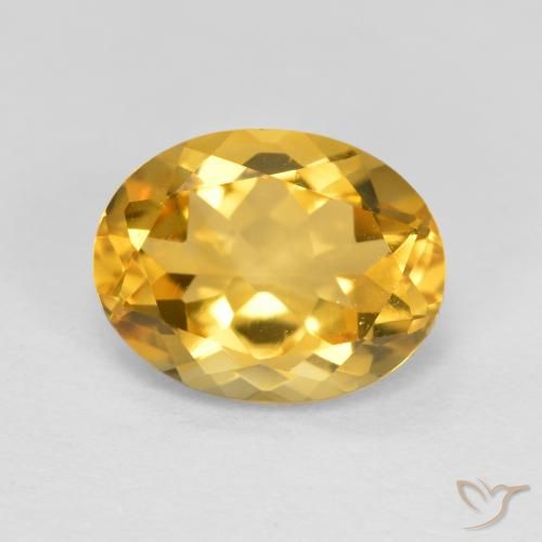1.79ct Natürlicher Golden Citrin, Oval, VS