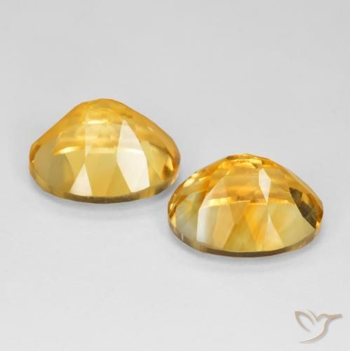 10.21 ct natürliche Tiefes Goldorange Citrin-Edelsteine, Oval, VVS-VS