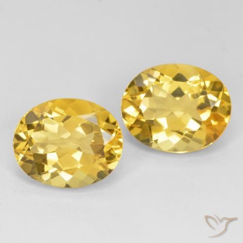 9.22 ct natürliche Golden Citrin-Edelsteine, Oval, VVS-VS