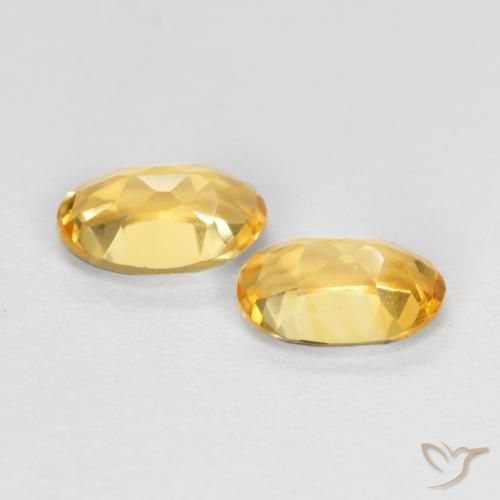 0.81 ct natürliche Mittleres Gold Citrin-Edelsteine, Oval, VVS-VS