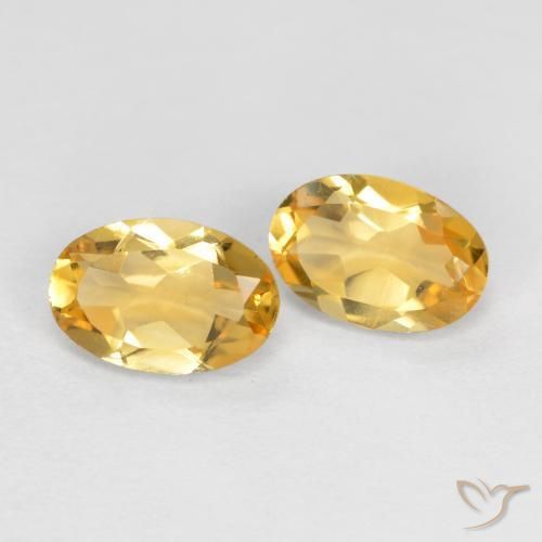 0.80 ct natürliche Golden Citrin-Edelsteine, Oval, VVS-VS
