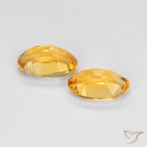0.83 ct natürliche Mittel-Dunkelgold Citrin-Edelsteine, Oval, VVS-VS