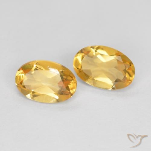 0.74 ct natürliche Mittelgold Citrin-Edelsteine, Oval, VVS-VS