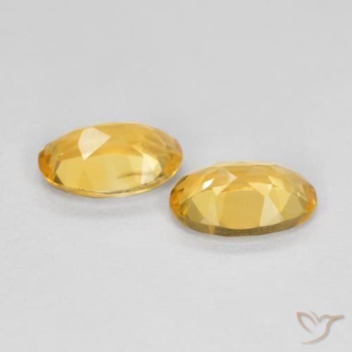 0.74 ct natürliche Mittelgold Citrin-Edelsteine, Oval, VVS-VS