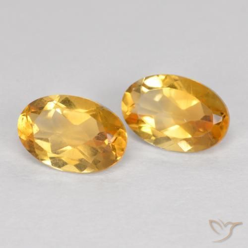 0.80 ct natürliche Dunkelgolden Citrin-Edelsteine, Oval, VVS-VS