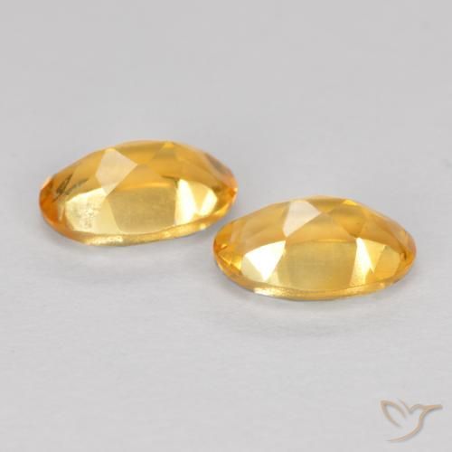 0.80 ct natürliche Dunkelgolden Citrin-Edelsteine, Oval, VVS-VS