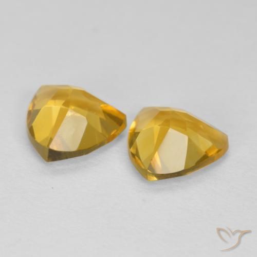 1.22 ct natürliche Mittleres Gold Citrin-Edelsteine, Trillion, VVS-VS