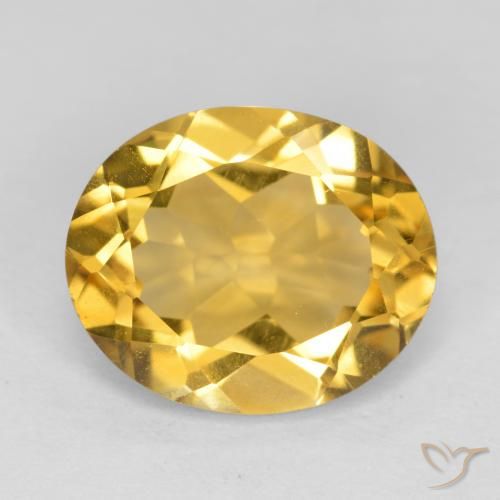 4.25ct Natürlicher Mittelgold Citrin, Oval, VVS-VS
