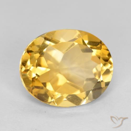 9,17 ctw natürlicher gold-orange Citrin, Oval, VVS