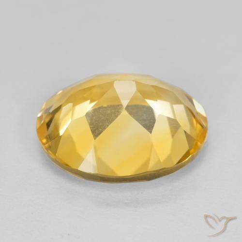 9,17 ctw natürlicher gold-orange Citrin, Oval, VVS