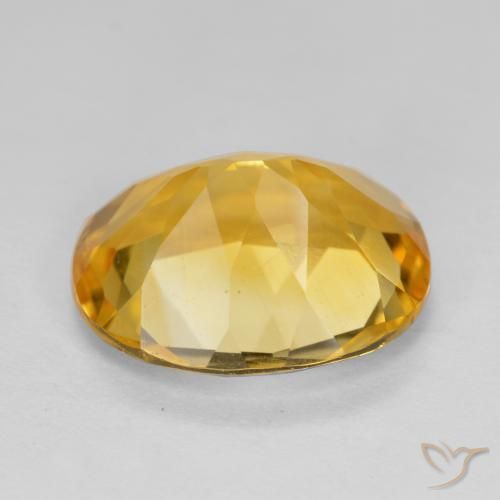 9,17 ctw natürlicher Tiefes Gold Citrin, Oval, VS