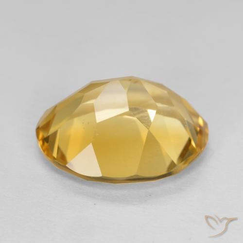 9,17 ctw natürlicher gold-orange Citrin, Oval, VVS-VS
