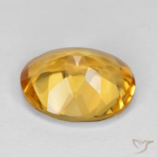 9,17 ctw natürlicher Golden Citrin, Oval, VVS