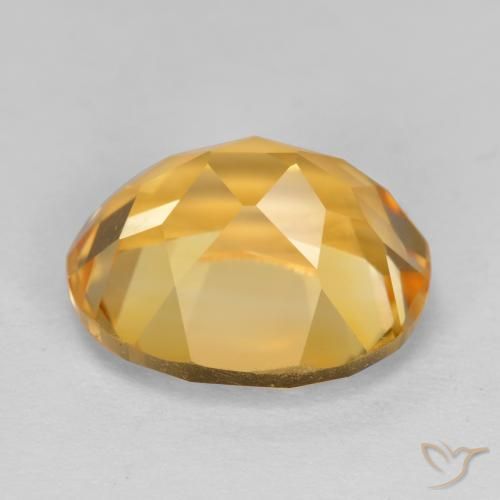 9,17 ctw natürlicher Tiefes Goldorange Citrin, Oval, VVS-VS