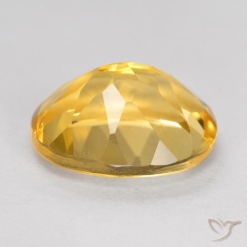 9,17 ctw natürlicher Mittel-Dunkelgold Citrin, Oval, VVS-VS