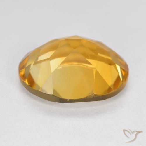 9,17 ctw natürlicher Dunkelgolden Citrin, Oval, VVS-VS