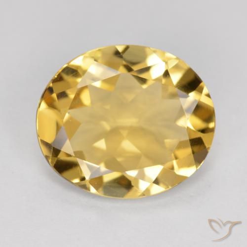 3.16ct Natürlicher Golden Citrin, Oval, VVS-VS