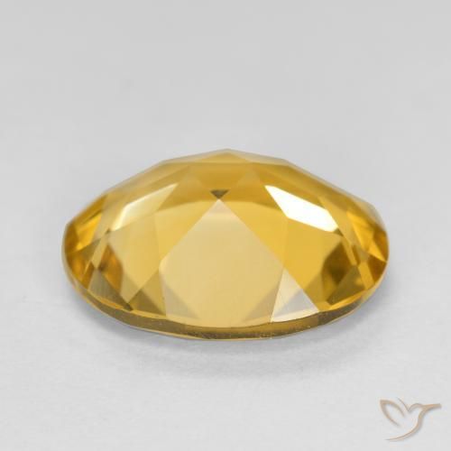 9,17 ctw natürlicher Dunkelgolden Citrin, Oval, VVS-VS