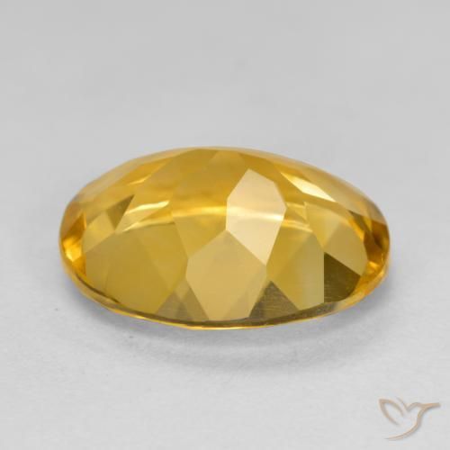 9,17 ctw natürlicher Mittel-Dunkelgold Citrin, Oval, VVS-VS