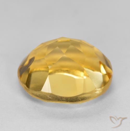 9,17 ctw natürlicher Golden Citrin, Oval, VVS-VS