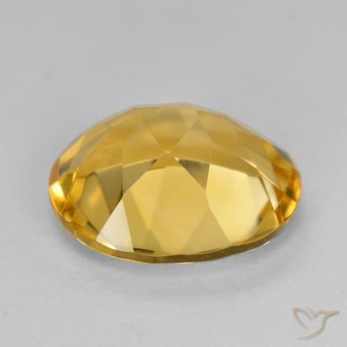 9,17 ctw natürlicher Mittelgold Citrin, Oval, VVS-VS