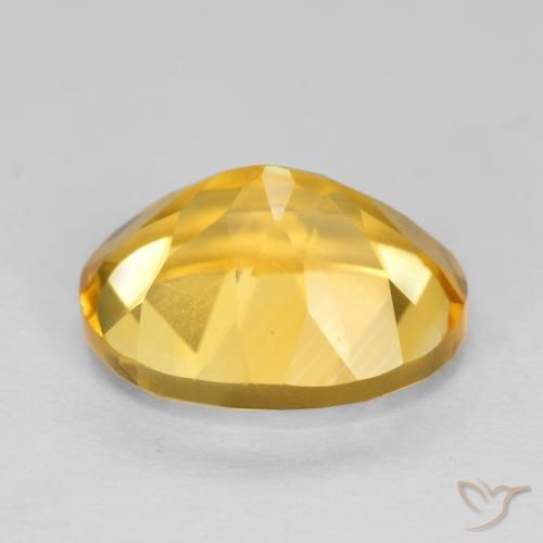 9,17 ctw natürlicher Tiefes Gold Citrin, Oval, VVS-VS