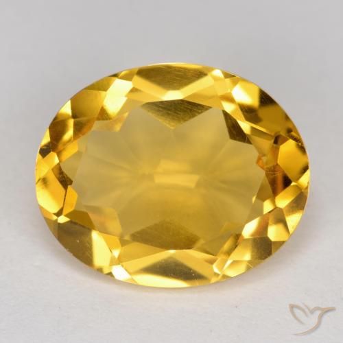 4.01ct Natürlicher Golden Citrin, Oval, VS