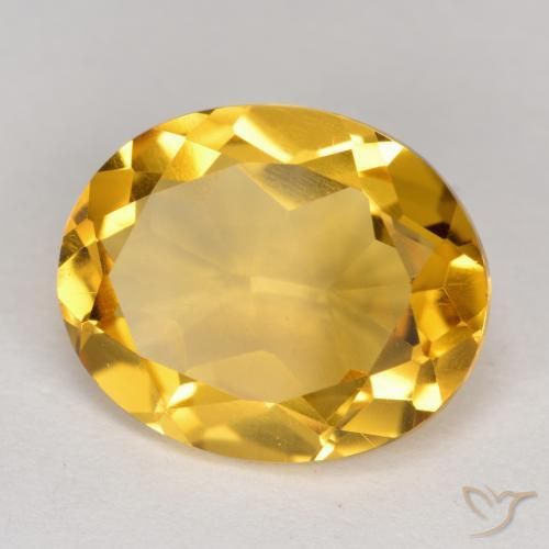 9,17 ctw natürlicher Golden Citrin, Oval, VS