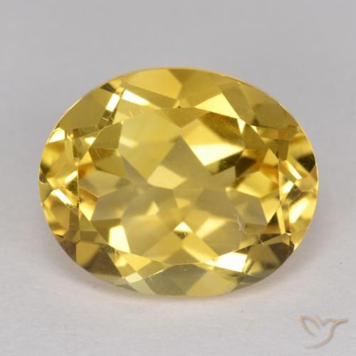 4.70ct Natürlicher Mittelgold Citrin, Oval, VS