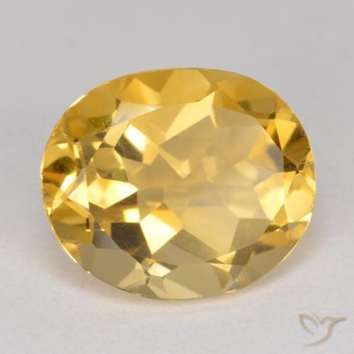 9,17 ctw natürlicher gold-orange Citrin, Oval, VS