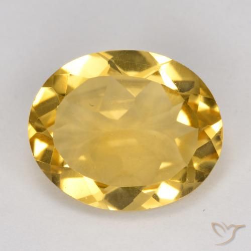 3.90ct Natürlicher gold-orange Citrin, Oval, VVS-VS