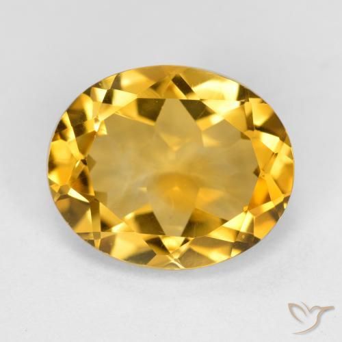 3.85ct Natürlicher gold-orange Citrin, Oval, VS