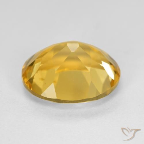 9,17 ctw natürlicher Tiefes Goldorange Citrin, Oval, VS