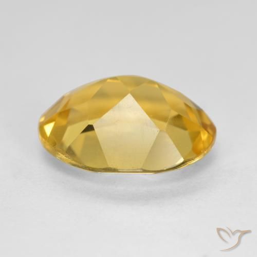 9,17 ctw natürlicher gold-orange Citrin, Oval, VS