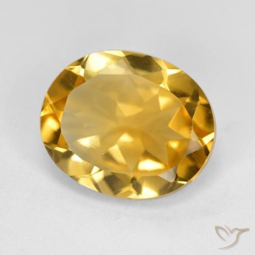 9,17 ctw natürlicher Tiefes Gold Citrin, Oval, VVS-VS