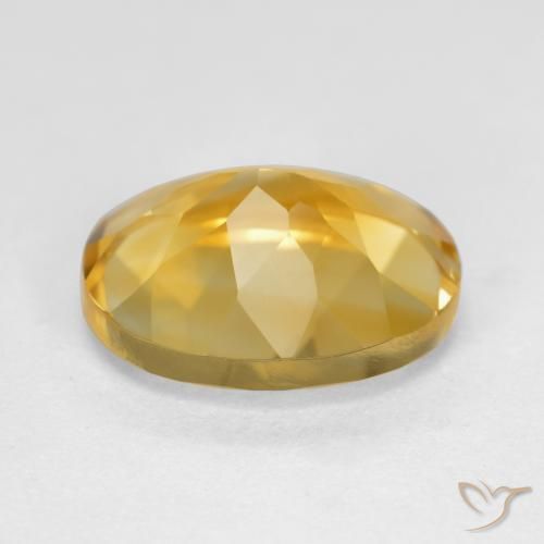 9,17 ctw natürlicher Tiefes Gold Citrin, Oval, VVS-VS