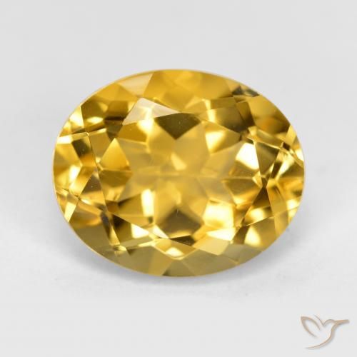 4.62ct Natürlicher Tiefes Gold Citrin, Oval, VVS-VS