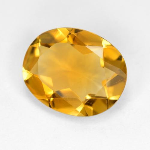 3,18 ctw natürlicher goldener Citrin, Oval Schliff, VVS-VS