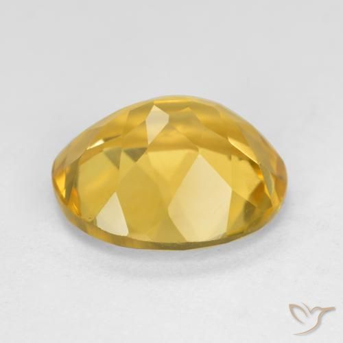 9,17 ctw natürlicher gold-orange Citrin, Oval, VVS-VS