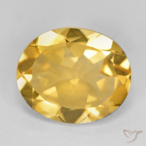 4.03ct Natürlicher Mittleres Gold Citrin, Oval, VS
